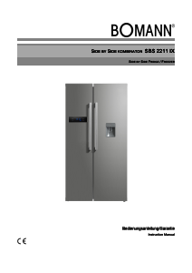 Manual Bomann SBS 2211 IX Fridge-Freezer