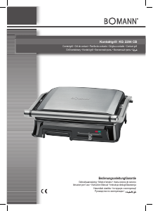 Bedienungsanleitung Bomann KG 2284 CB Kontaktgrill