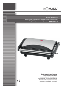 Instrukcja Bomann MG 2251 CB Kontakt grill