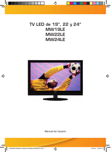 Manual de uso Airis MW22LE Televisor de LED