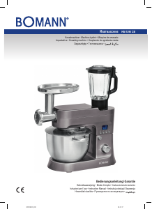 Manual Bomann KM 1395 CB Food Processor