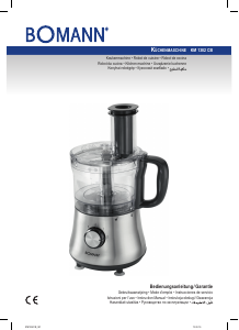 Manual Bomann KM 1382 CB Food Processor