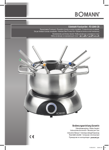 Manual de uso Bomann FD 2248 CB Fondue