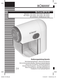 Handleiding Bomann MC 701 CB Ontpluizer