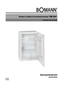 Manual Bomann VSE 228.1 Refrigerator