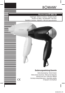 Manual Bomann HT 8002 CB Hair Dryer