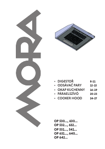 Manual Mora OP 531 W Cooker Hood