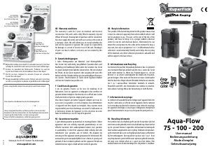 Mode d’emploi SuperFish Aqua-Flow 100 Filtre aquarium