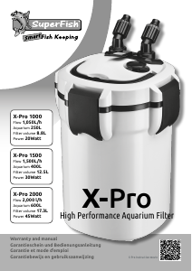 Mode d’emploi SuperFish X-Pro 1000 Filtre aquarium