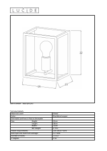 Handleiding Lucide 08224/01/30 Arthur Lamp