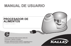 Manual de uso Kalley K-MPA1004B01 Robot de cocina