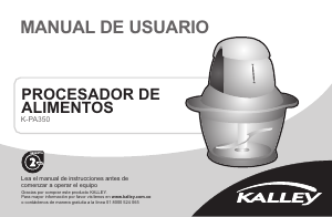 Manual de uso Kalley K-PA350 Robot de cocina