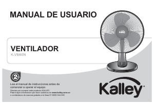 Manual de uso Kalley K-VM40N Ventilador