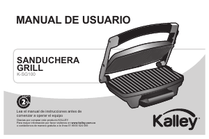 Manual de uso Kalley K-SG100 Grill de contacto