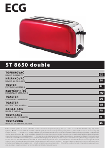 Manual de uso ECG ST 8650 Double Tostador