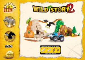 Manual Cobi set 22222 Wild Story Eagle territory