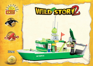 Manual Cobi set 22301 Wild Story Scientific boat