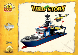 Handleiding Cobi set 22410 Wild Story Onderzoeksschip