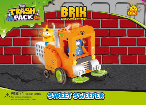 Bedienungsanleitung Cobi set 6241 Trash Pack Straßenfeger Maschine