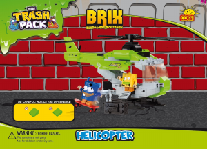 Manual Cobi set 6245 Trash Pack Helicopter