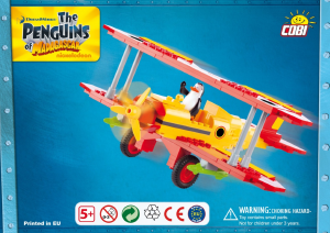 Manual Cobi set 26150 Penguins of Madagascar Bi-plane bomber