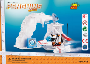 Bedienungsanleitung Cobi set 26151 Penguins of Madagascar Nordwind Geheime Basis