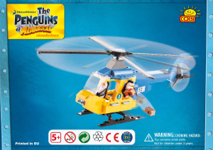 Handleiding Cobi set 26153 Penguins of Madagascar TV1 helikopter