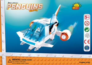 Manual Cobi set 26203 Penguins of Madagascar North Wind elite task force jet