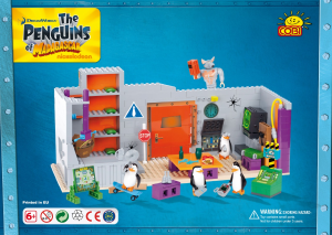 Handleiding Cobi set 26480 Penguins of Madagascar Pinguins geheime hoofdkwartier