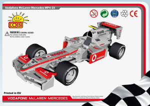 Käyttöohje Cobi set 25162 McLaren MP4-25 (2010)