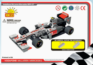 Käyttöohje Cobi set 25253A McLaren MP4-27 (2012)