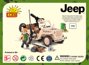 Manual Cobi set 24091 Jeep Willys MB with minigun