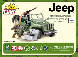 Vadovas Cobi set 24092 Jeep Willys MB