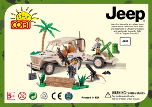 Manual Cobi set 24190 Jeep Willys MB with mortar