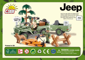 Manual Cobi set 24192 Jeep Willys MB with cargo trailer