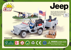 Handleiding Cobi set 24193 Jeep Willys MB Navy