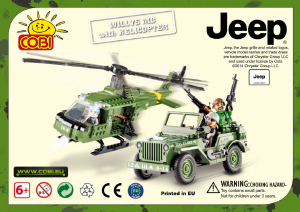 Manual Cobi set 24254 Jeep Willys with helicopter