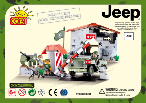 Handleiding Cobi set 24310 Jeep Willys MB met hoofdkwartier