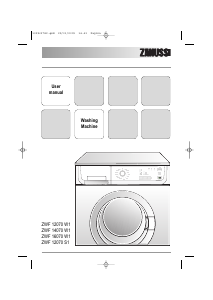 Manual Zanussi ZWF 16070 W1 Washing Machine