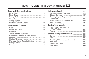 Manual Hummer H2 (2007)