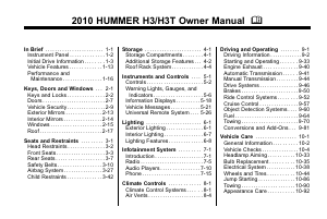 Manual Hummer H3T (2010)