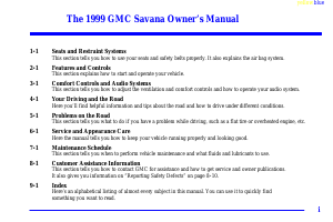 Manual GMC Savana Passenger (1999)