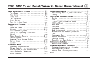 Manual GMC Yukon XL Denali (2008)