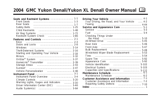 Manual GMC Yukon XL Denali (2004)