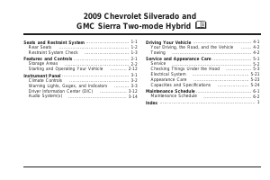 Manual GMC Sierra 1500 Hybrid (2009)