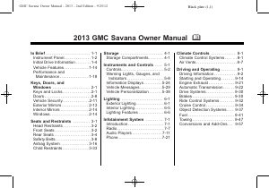 Manual GMC Savana Commercial Cutaway (2013)