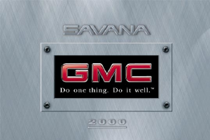 Manual GMC Savana Passenger (2000)