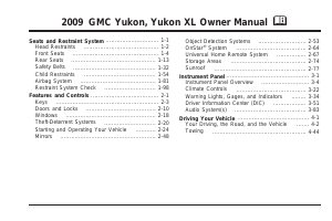 Manual GMC Yukon XL (2009)
