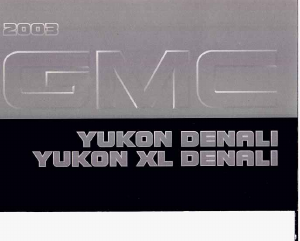 Manual GMC Yukon Denali (2003)