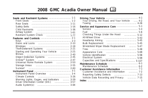 Manual GMC Acadia (2008)